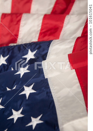 Waved flag of United States of America Waved flag of United States of America 101615041