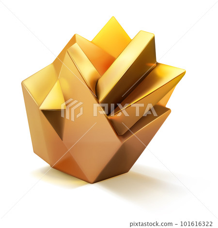 Abstract crystal polyhedron Abstract crystal polyhedron 101616322