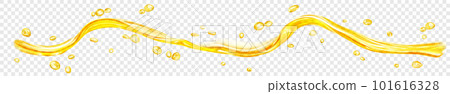 Translucent water wave with drops Translucent water wave with drops 101616328