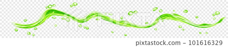 Translucent water wave with drops Translucent water wave with drops 101616329