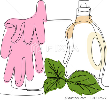 Home cleaning service landing page design concept, illustration of janitors with cleaning tools. Vector illustration 101617527