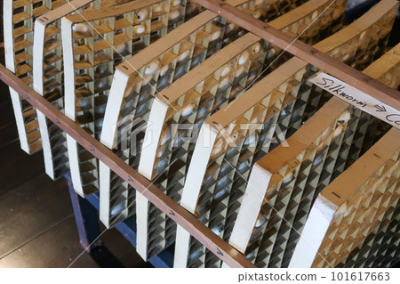 Sericulture in an old Japanese house Sericulture in an old Japanese house 101617663