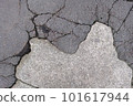 Cracked concrete 101617944