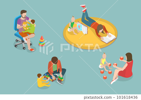 3D Isometric Flat Vector Conceptual... - Stock Illustration [101618436 ...