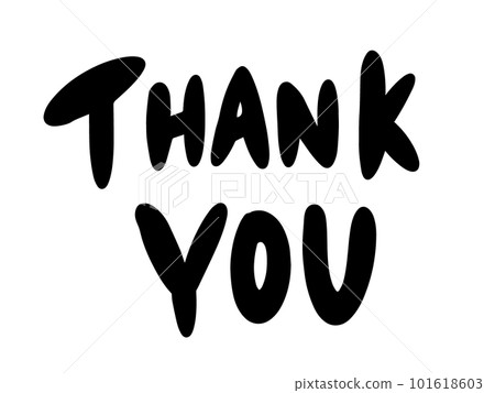 thankyou lettering - Stock Illustration [101618603] - PIXTA