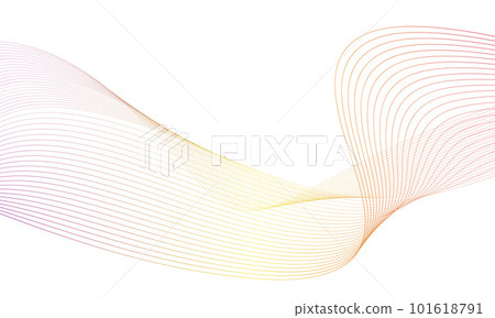 Abstract colorfull wave element for design. Digital frequency track equalizer. Stylized line art background.Vector illustration.Wave with lines created using blend tool.Curved wavy line, smooth stripe Abstract colorfull wave element for design. Digital frequency track equalizer. Stylized line art background.Vector illustration.Wave with lines created using blend tool.Curved wavy line, smooth stripe 101618791