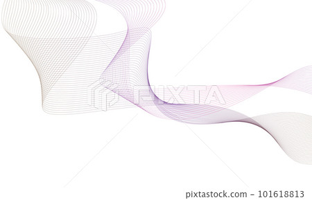 Abstract colorfull wave element for design. Digital frequency track equalizer. Stylized line art background.Vector illustration.Wave with lines created using blend tool.Curved wavy line, smooth stripe Abstract colorfull wave element for design. Digital frequency track equalizer. Stylized line art background.Vector illustration.Wave with lines created using blend tool.Curved wavy line, smooth stripe 101618813
