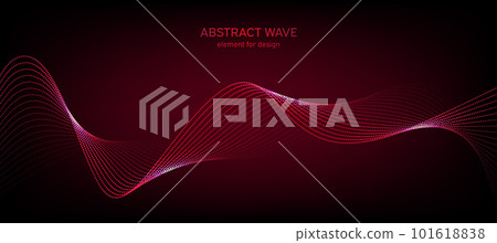 Abstract wave element for design. Digital frequency track equalizer. Stylized line art background. Colorful shiny wave with lines created using blend tool. Curved wavy line, smooth stripe. Vector. Abstract wave element for design. Digital frequency track equalizer. Stylized line art background. Colorful shiny wave with lines created using blend tool. Curved wavy line, smooth stripe. Vector. 101618838