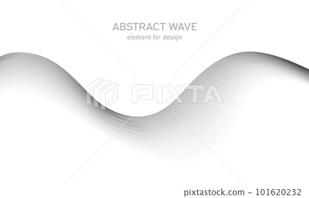 Abstract wave element for design. Digital frequency track equalizer. Stylized line art background. Vector illustration. Wave with lines created using blend tool. Curved wavy line, smooth stripe. Abstract wave element for design. Digital frequency track equalizer. Stylized line art background. Vector illustration. Wave with lines created using blend tool. Curved wavy line, smooth stripe. 101620232
