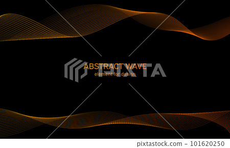 Abstract wave element for design. Digital frequency track equalizer. Stylized line art background. Colorful shiny wave with lines created using blend tool. Curved wavy line, smooth stripe. Vector. Abstract wave element for design. Digital frequency track equalizer. Stylized line art background. Colorful shiny wave with lines created using blend tool. Curved wavy line, smooth stripe. Vector. 101620250