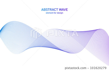 Abstract colorfull wave element for design. Digital frequency track equalizer. Stylized line art background.Vector illustration.Wave with lines created using blend tool.Curved wavy line, smooth stripe Abstract colorfull wave element for design. Digital frequency track equalizer. Stylized line art background.Vector illustration.Wave with lines created using blend tool.Curved wavy line, smooth stripe 101620279
