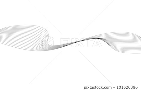 Abstract wave element for design. Digital frequency track equalizer. Stylized line art background. Vector illustration. Wave with lines created using blend tool. Curved wavy line, smooth stripe. Abstract wave element for design. Digital frequency track equalizer. Stylized line art background. Vector illustration. Wave with lines created using blend tool. Curved wavy line, smooth stripe. 101620380