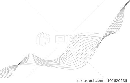 Abstract wave element for design. Digital frequency track equalizer. Stylized line art background. Vector illustration. Wave with lines created using blend tool. Curved wavy line, smooth stripe. Abstract wave element for design. Digital frequency track equalizer. Stylized line art background. Vector illustration. Wave with lines created using blend tool. Curved wavy line, smooth stripe. 101620386