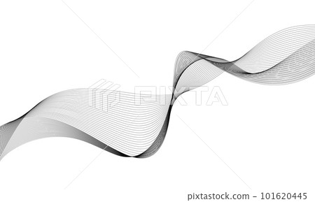 Abstract wave element for design. Digital frequency track equalizer. Stylized line art background. Vector illustration. Wave with lines created using blend tool. Curved wavy line, smooth stripe. Abstract wave element for design. Digital frequency track equalizer. Stylized line art background. Vector illustration. Wave with lines created using blend tool. Curved wavy line, smooth stripe. 101620445