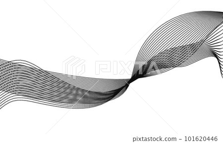 Abstract wave element for design. Digital frequency track equalizer. Stylized line art background. Vector illustration. Wave with lines created using blend tool. Curved wavy line, smooth stripe. Abstract wave element for design. Digital frequency track equalizer. Stylized line art background. Vector illustration. Wave with lines created using blend tool. Curved wavy line, smooth stripe. 101620446