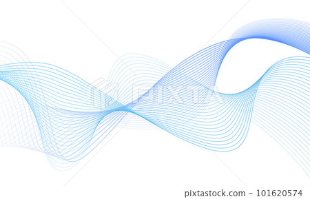Abstract colorful wave element for design. Digital frequency track equalizer. Stylized line art background.Vector illustration.Wave with lines created using blend tool.Curved wavy line, smooth stripe Abstract colorful wave element for design. Digital frequency track equalizer. Stylized line art background.Vector illustration.Wave with lines created using blend tool.Curved wavy line, smooth stripe 101620574