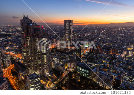 《Tokyo》Tokyo night view, Shinjuku subcenter 《Tokyo》Tokyo night view, Shinjuku subcenter 101621383