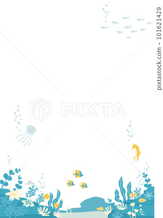 background of sea creatures 101621429