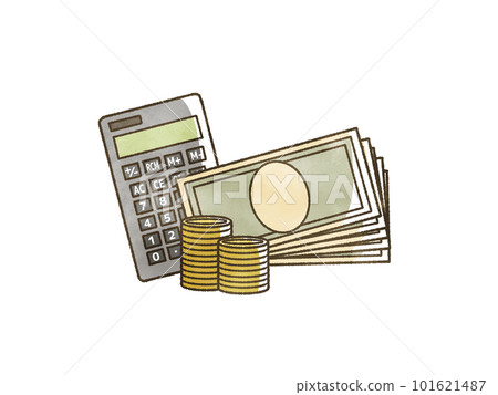 現金和計算器 現金和計算器 101621487