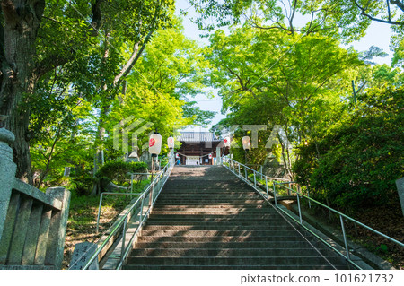 阿智神社（倉敷）：入口和正門 101621732