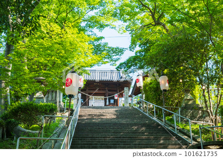 阿智神社（倉敷）：入口和正門 101621735