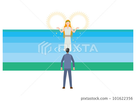 Pond goddess and businessman 101622356