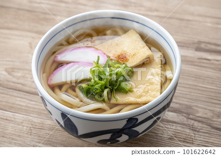 Warm kitsune udon with steam Warm kitsune udon with steam 101622642
