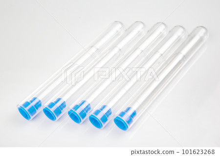 set of medical test tubes isolated on white background 101623268