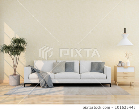 interior living room with sofa. 3D render interior living room with sofa. 3D render 101623445