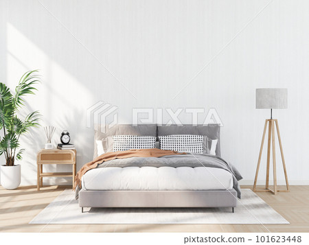 interior modern bedroom, Minimalism. 3d render interior modern bedroom, Minimalism. 3d render 101623448