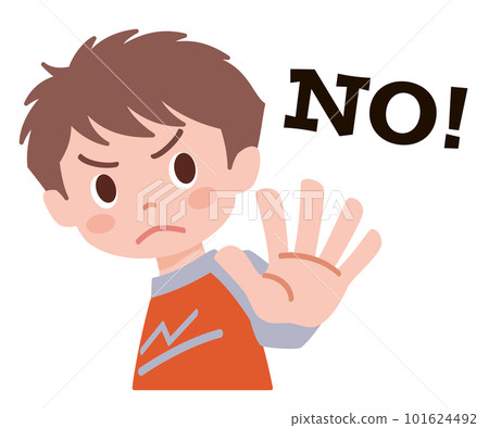 男孩說“不” 男孩說“不” 101624492