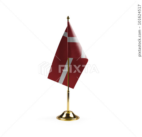 Small national flag of the Denmark on a white background Small national flag of the Denmark on a white background 101624517