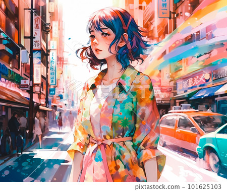 走在城市的一位小姐 走在城市的一位小姐 101625103