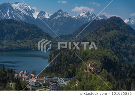 舊天鵝堡和阿爾卑斯湖（德國） 101625885