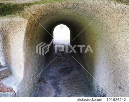 Three Views of Japan Matsushima Oshima Stone Tunnel/Matsushima-cho, Miyagi-gun, Miyagi Prefecture 101626242