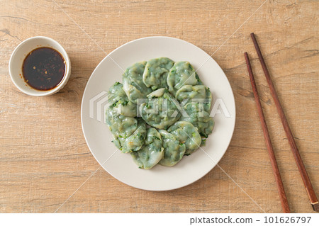 steamed chives dumplings with sauce steamed chives dumplings with sauce 101626797