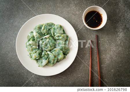 steamed chives dumplings with sauce steamed chives dumplings with sauce 101626798