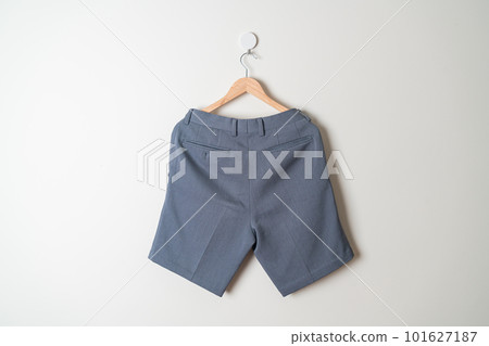 short pants hanging on wall short pants hanging on wall 101627187