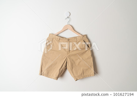 short pants hanging on wall 101627194