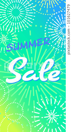 Refreshing summer image gradation background material (summer sale banner template) 101627479