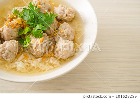 Boiled Rice with Pork Bowl Boiled Rice with Pork Bowl 101628259