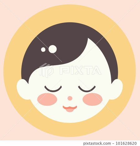 newborn baby head logo 101628620