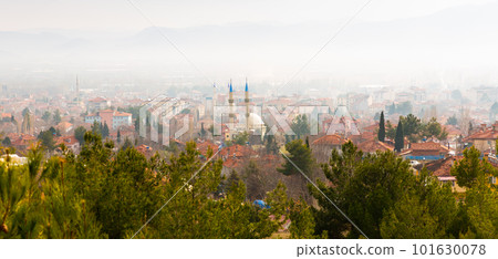 Morning view of Golhisar city in Turkey Morning view of Golhisar city in Turkey 101630078