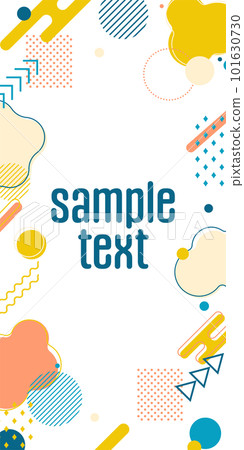 Background illustration _ Memphis _ pastel color 101630730