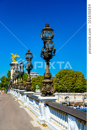 Alexandre III bridge across the Seine in Paris, France 101630854