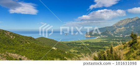 Summer Buljarica Beach, Adriatic Sea, Montenegro Summer Buljarica Beach, Adriatic Sea, Montenegro 101631098