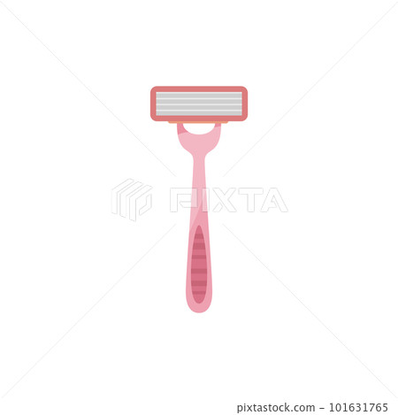 Shaving plastic razor tool for hair removal flat vector illustration isolated. Shaving plastic razor tool for hair removal flat vector illustration isolated. 101631765