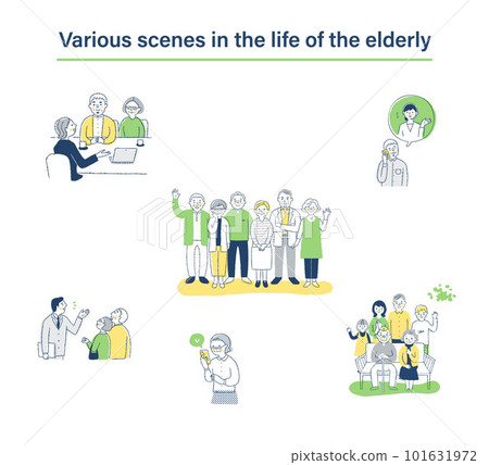 適合老年人的各種生活場景 適合老年人的各種生活場景 101631972