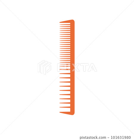 Hairdressing tool - professional comb, flat vector illustration isolated on white background. Hairdressing tool - professional comb, flat vector illustration isolated on white background. 101631980