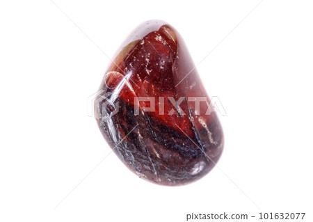 Macro mineral stone jasper on a white background 101632077